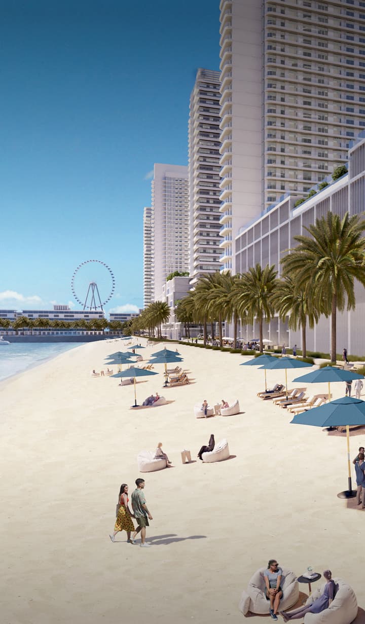 Beachgate by Address residence tower at Emaar Beachfront